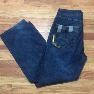 Men’s Lrg flannel pocket straight leg jeans L